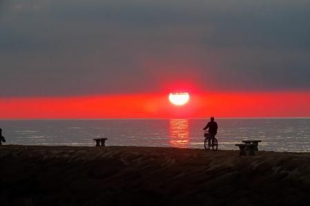 Puesta de sol en Rota.