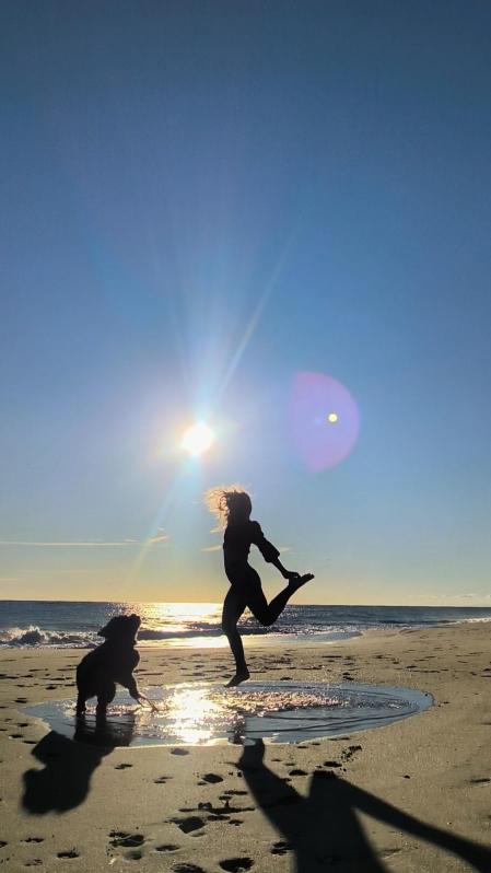 Pozas en la playa de Calafell.