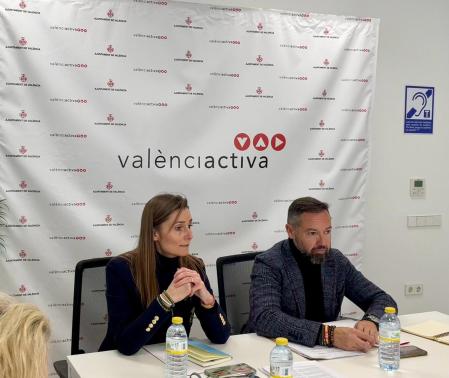 Cecilia Herrero y Juanma Badenas, concejales de Emprendimiento y Empleo y Formación de València