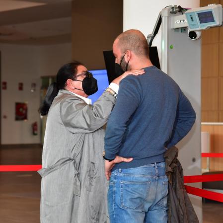 Singer Maria del Monte and Antonio Tejado during burial Juan Carlos Tejado in Sevilla 10 May 2021