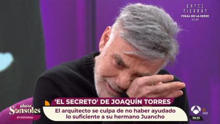 Joaquín Torres no pudo evitar emocionarse al hablar de su situación personal.