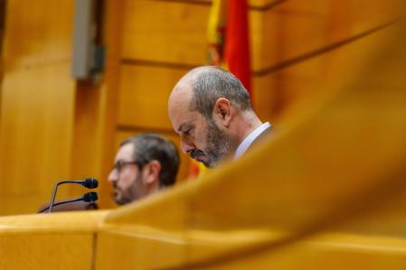 Pleno Senado Control al Gobierno Maria Jesus Montero Felix Bolaños Jose Manuel Albares Pedro Rollan, Presidente del Senado,