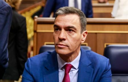 El presidente del Gobierno, Pedro Sánchez, durante una sesión en el Congreso