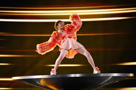 Nemo representing Switzerland with the song 