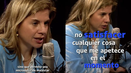 Marian Rojas Estapé durante su participación en ‘La fórmula podcast’, donde explica los beneficios del equilibrio entre placer y dolor