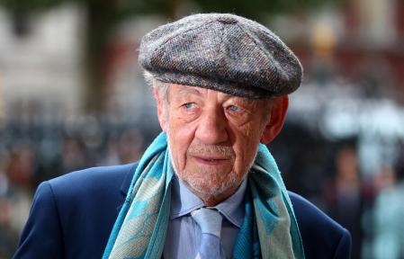 FILE PHOTO: Actor Ian McKellen attends a Service of Thanksgiving for Sir Peter Hall at Westminster Abbey in London, Britain, September 11, 2018. REUTERS/Hannah McKay/File Photo