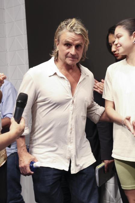 Musician Nacho Cano during a press conference after his arrest for allegedly hiring illegal immigrants for his musical in Madrid, 9 july 2024