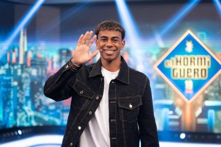 Football player Lamine Yamal in the TV show El Hormiguero in Madrid. September 12 2024