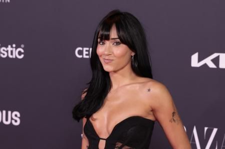 Singer Aitana Ocaña at photocall for Harper Bazaar Women of the Year 2024 in Madrid on Monday, 28 October 2024.