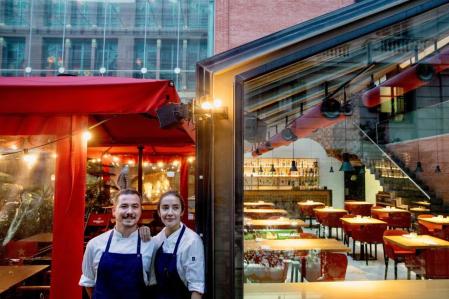 FOTO ALEX GARCIA RESTAURANTE PIZZICATO EN EL PALAU DE LA MUSICA. CHEFS LUCIANA RUSSO Y EDUARDO ANDRES HERNANDEZ 2024/11/13