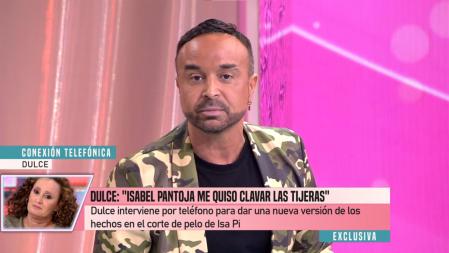 Dulce interviene en directo para defender a Isa Pantoja ante quienes la cuestionan.
