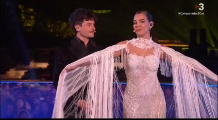 Laura Escanes con un vestido de YolancrisTwitter