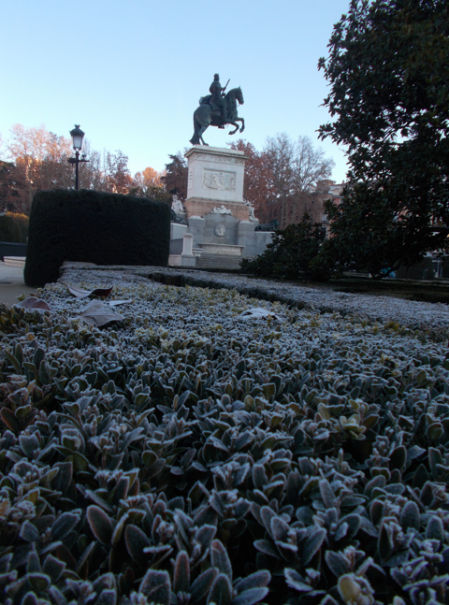 Escarcha en Madrid