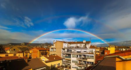 Arco iris doble en el Remei.