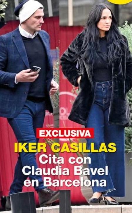 Iker Casillas y Claudia Bavel, en la portada de 'Diez Minutos' del 29 de enero.