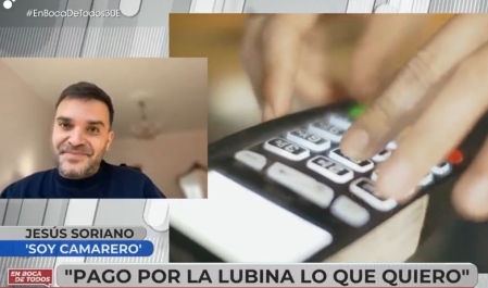 Jesús Soriano, el dueño del perfil de redes sociales @soycamarero en el programa 'En boca de todos' de Cuatro