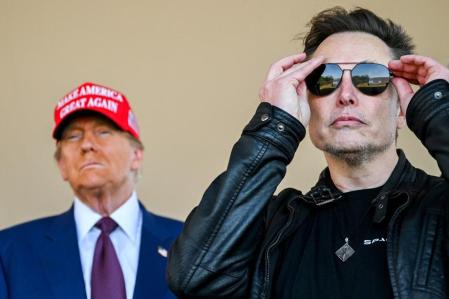 Donald Trump y Elon Musk, el pasado noviembre en Brownsville (Texas), durante el lanzamiento de un cohete de SpaceX