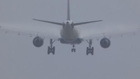 La nube de condensación del A330.