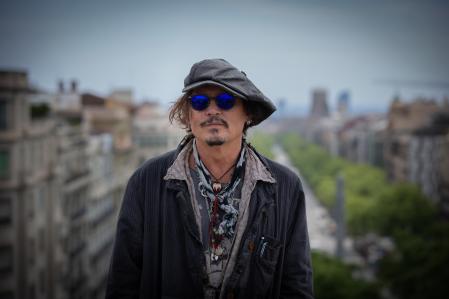 El actor Johnny Depp, en abril del 2021 en Barcelona