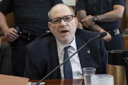 Harvey Weinstein en el juicio 