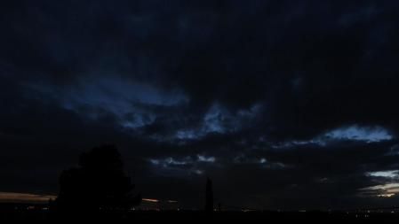 Fundido a negro en la puesta de sol en Altet.