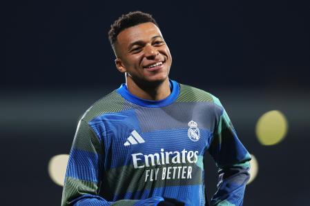 Kylian Mbappé con el Real Madrid
