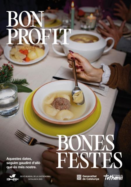 La sopa de galets con pilota, uno de los platos más emblemáticos de la Navidad catalana, protagoniza la campaña del Govern para promover el consumo de productos de proximidad