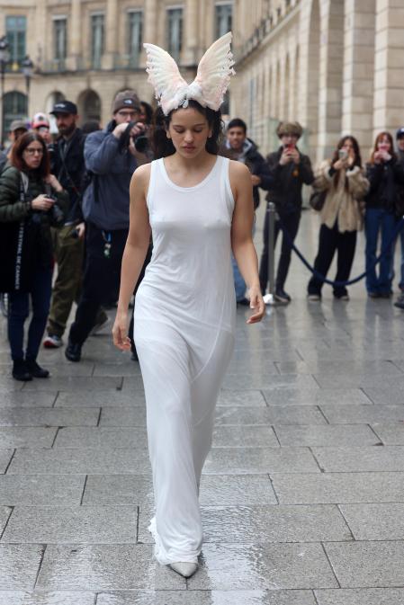 Rosalia durante la última semana de la moda de París, el pasado octubre 2025