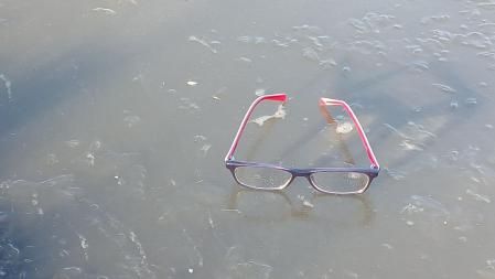 Helada en la playa de Gavà.