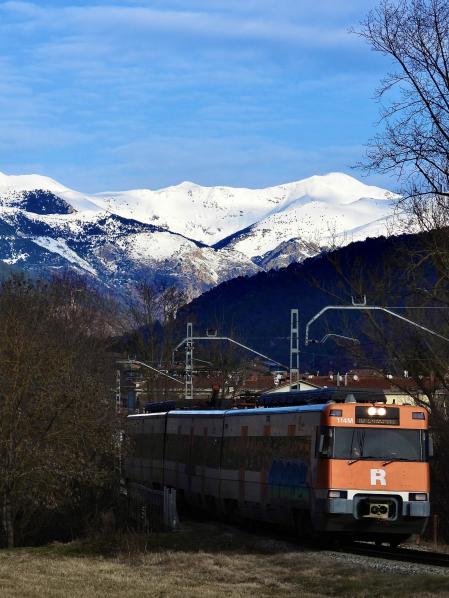El tren de la Olla de Núria.