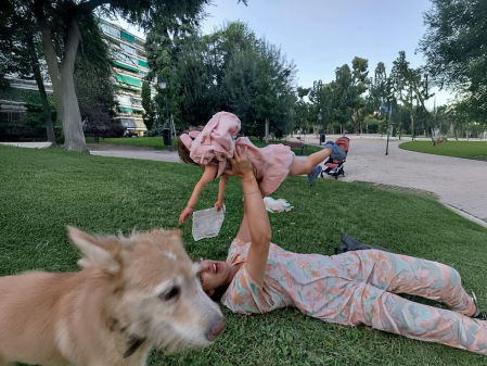 Carla Rogel, madre sola (cedida)