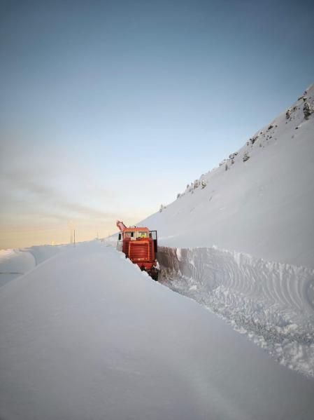Grosor de nieve en el Port de la Bonaigua.