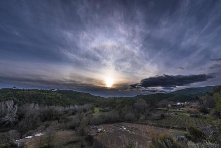 Halo solar en Sant Quintí de Mediona.