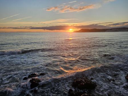 El sol proyectado de L'Escala.