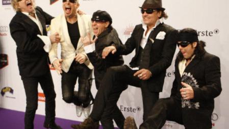 El grupo alemán Scorpions durante la gala de los Echo 2009, en Berlín, el año pasado