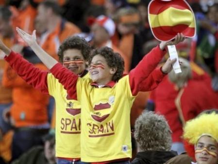 Seguidores de la Roja en el Soccer City