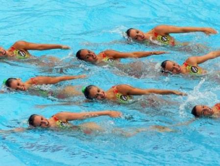 España acabó segunda, por detrás de Rusia, en el ejercicio técnico por equipos