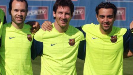 Messi, Xavi e Iniesta, podio final para el 'Balón de Oro'