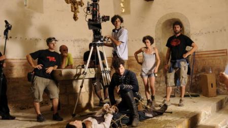 Una imagen del rodaje de 'Bruc. La llegenda', cedida por la BCFC.