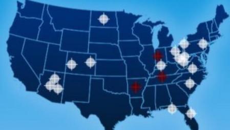 El mapa de Sarah Palin con los demócratas a abatir para acabar con la reforma sanitaria de Barack Obama