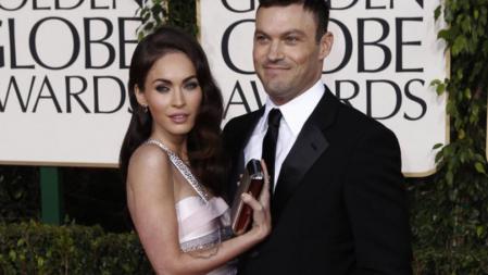 Megan Fox y Brian Austin Green en los Globos de Oro