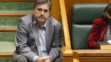 El parlamentario Jesús Eguiguren, durante un pleno en el Parlamento Vasco