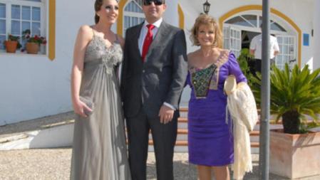 Rocío Carrasco y María Teresa Campos en la boda de Rosario Mohedano