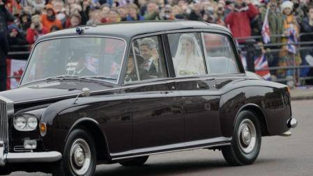 Kate Middleton, en su ruta hacia la abadía de Westminster