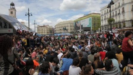 Acampada en la Puerta del Sol