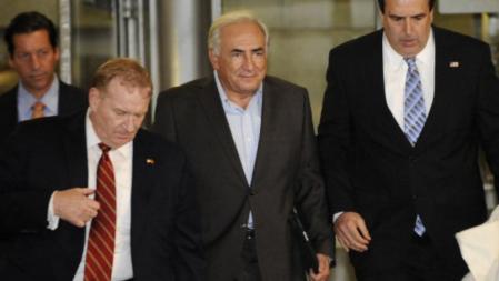 Dominique Strauss-Kahn, en su traslado a TriBeCa.