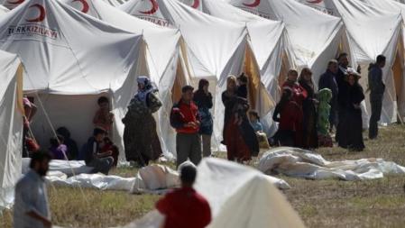 Refugiados sirios en Boynuyogun.