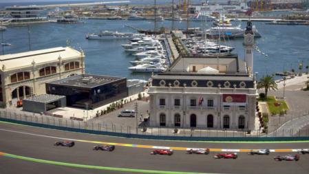 El circuito urbano de Valencia, un magnífico escenario para las carreras de F-1