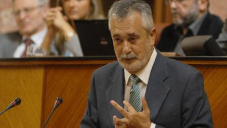 El presidente de la Junta de Andalucía, José Antonio Griñán, en una intervención en el Parlamento