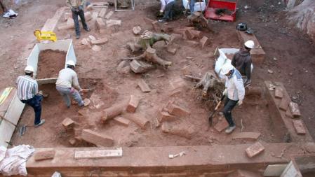 Los trozos. La excavación arqueológica ha sacado a la luz cientos de piezas
